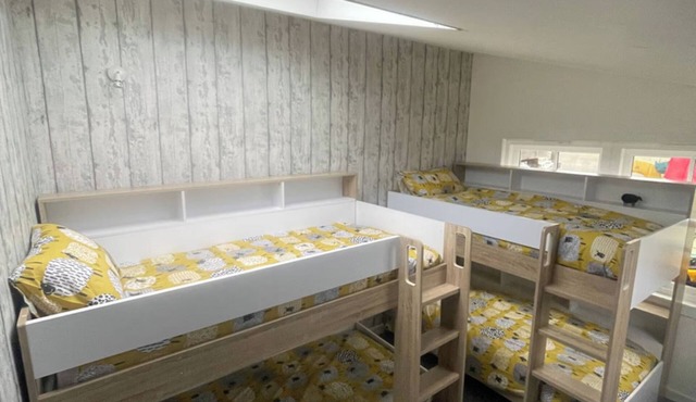 Bunk bed room for 4 next to the sea