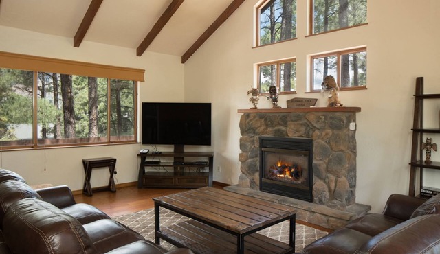 Burning Tree Lodge - Forest Views, Fire Pit, AC | Pet and Family Friendly