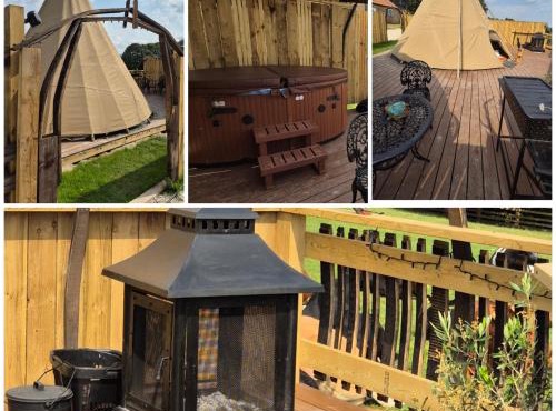 Burtree Country House, Tipi's, Treehouse & Lodge & house rooms with hot tubs in a private garden