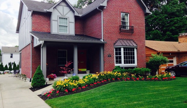 Butler Fieldhouse one block from Butler University and Hinkle Fieldhouse
