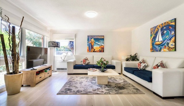 By the Beach. Walk shop train beach restaurants and cinema