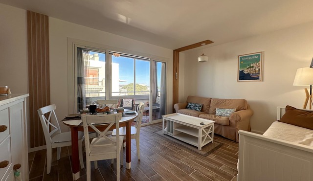 Côté Mer - P2 dans residence sur plage