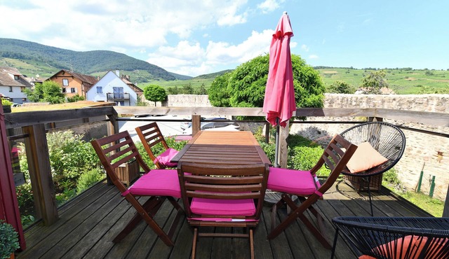 Côté Vignes *, Appartement 4 personnes à Kaysersberg Vignoble - 2 chambres, terrasse, parking