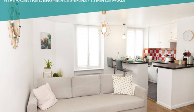 ❤❤Cœur de ville ★2 Pièces Lumineux★15min Paris❤❤