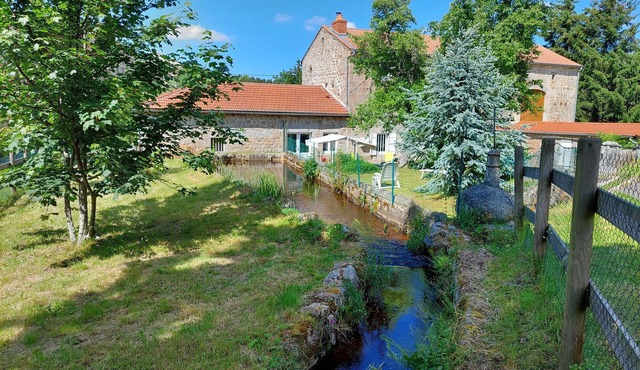 Charming Restored Mill by River with Terrace, Near Saugues – Sleeps 8