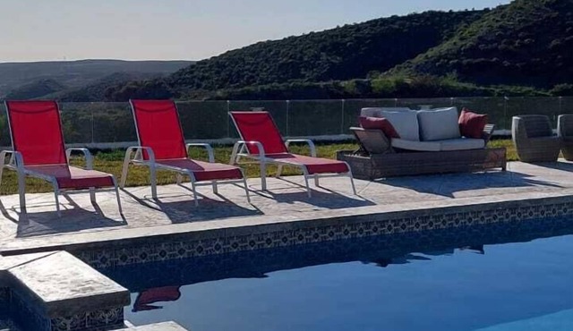 Cabañas hermosa vista Oceano-Montaña