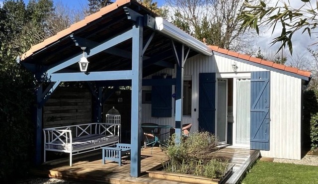 Cabane Edena, Terrasse Ombragée Jardin Vélos Wifi à 350m de la Plage du Mauret