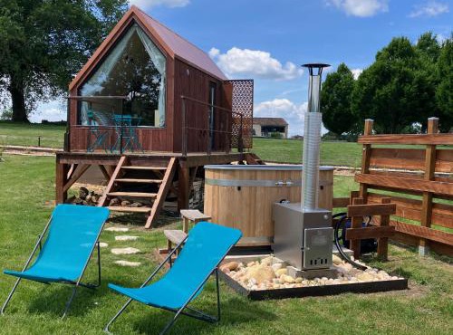 Cabane luxe & spa extérieur Les Magnolias