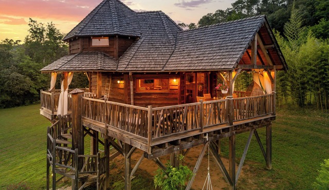 Cabane Mayreau with private Jacuzzi - Domaine de Campagnac Spa & Sauna