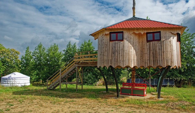 Cabane perchée sud Finistère : flower hut