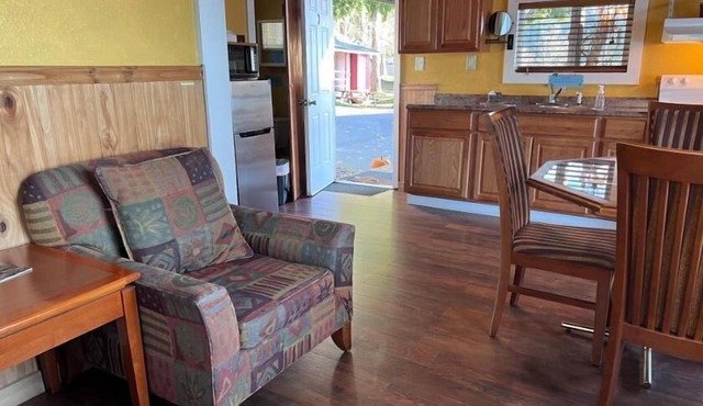 Cabin 1 Bedroom - Room 7 - A non - smoking room with a full sized bed.