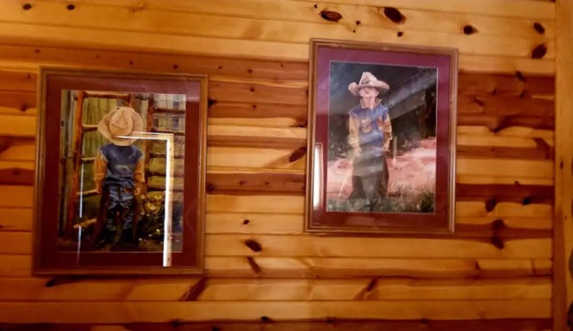 Cabin # 3 Cozy log Cabin in a Country Setting. 2 Queens