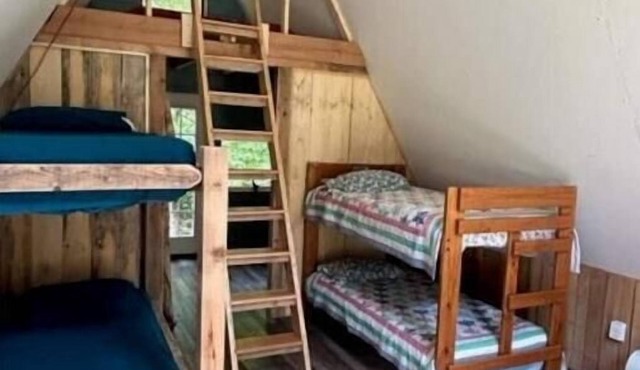 Cabin #3 Francis - Custom built A-Frame Bunkhouse - pet and kid friendly
