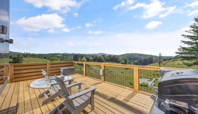 Cabin 3|Hot Tub+Pizza Oven+Fire Pit+Mountain Views