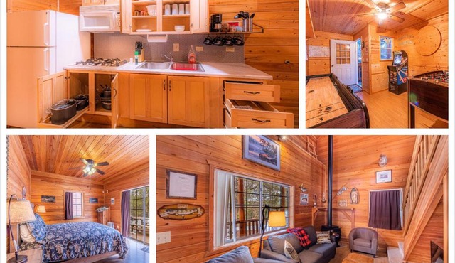 Cabin #4 The Wolves Den - Pet Friendly- Sleeps 6 - Playground & Game Room