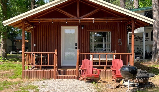 Cabin 5 Waterfront Cedar Cabin, Deck