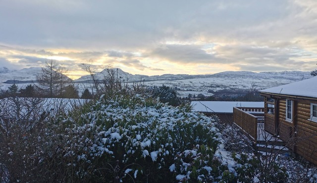 Cabin 51 has the most amazing views of the Rhinog Mountain ranges.