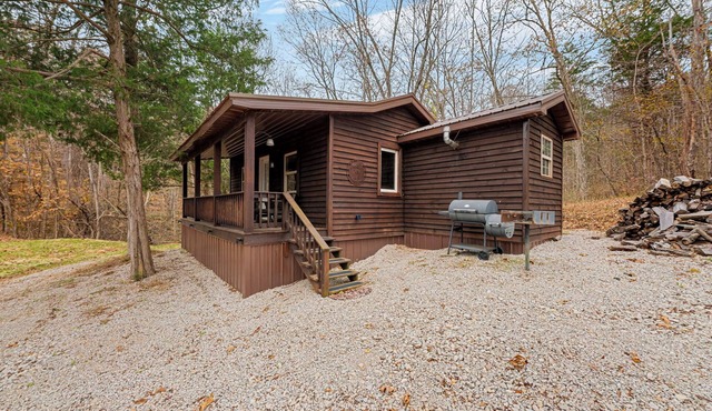 Cabin at 65 near Mammoth Cave- Porch, Fire Pit, Wifi