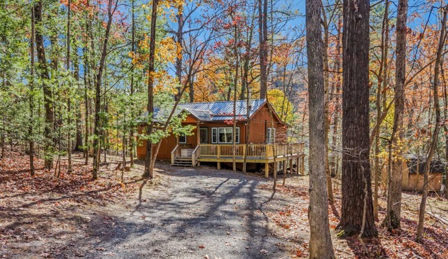 Cabin at Sleepy Creek - creek, wifi, pets, fire pit, deck, grill, fishing