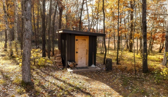 Cabin Charm by the Pine: Pet-Friendly Retreat in Mission Township's Riverside Haven