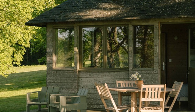 Cabin 'Domaine De Kermadio - La Cabane' with Shared Pool, Private Terrace and Private Garden