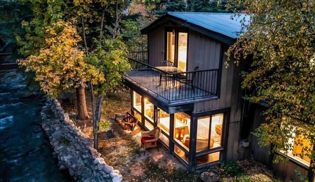 Cabin Located on Big Cottonwood Canyon River