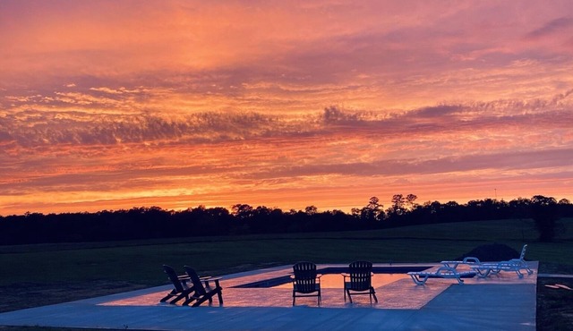 Cabin on 100 acres with pool