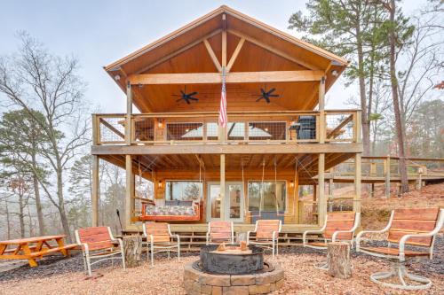 Cabin on Beaver Lake w/Views & Furnished Deck!