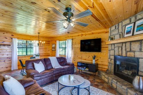 Cabin on Lake Raymond Gary w/Dock, Grill & Views!