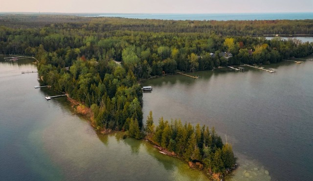 Cabin on Peninsula | Waterfront + Sunset View