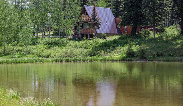 Cabin on Pond - Hot Tub - 2 Miles from Purgatory - Pet Friendly - One Acre