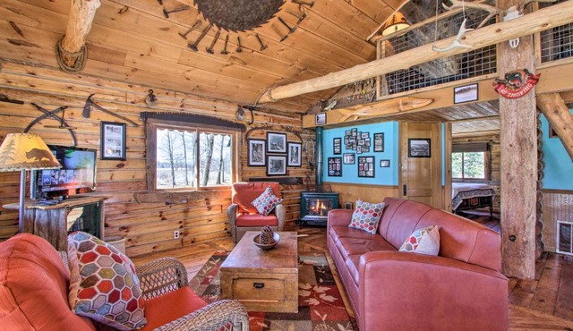 Cabin on Private Island Less Than 6 Mi to Sand Valley Golf