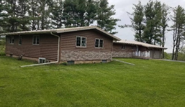 Cabin on private lake with beach area and dock