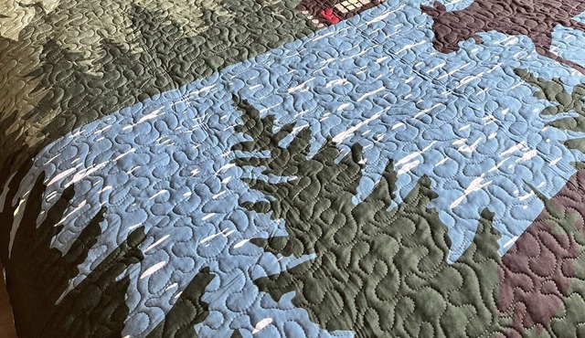 Cabin on the ATV trail directly across from Piper Pond beach