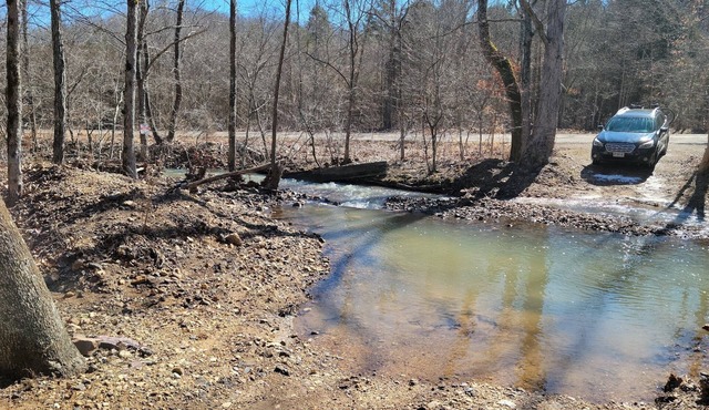 Cabin on the Creek. Near Annapolis, Black River Floating, Sam Baker State Park