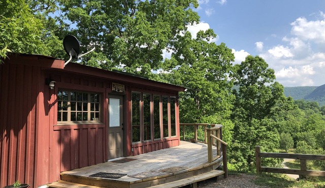 Cabin on the Hill In the Mountains