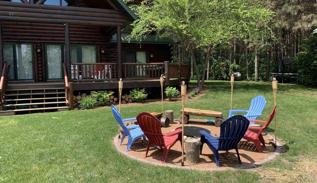 Cabin On The Lake In The Woods