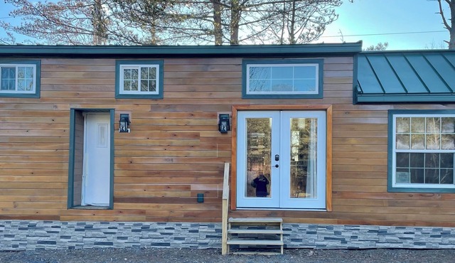 Cabin-style tiny home along best elk viewing road