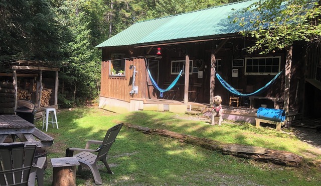 Cabin-Swim-Brook on Property-Views-Firepit-Woodstove-7 min to Stratton-Dogs OK