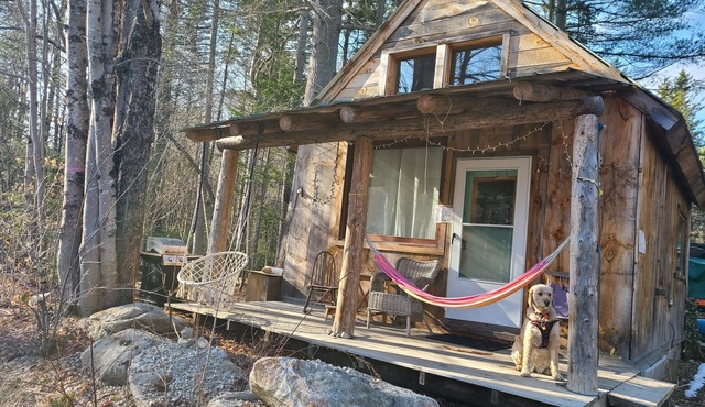 Cabin-Swim-Brook View-Woodfired Sauna-Firepit-Woodstove-7 min to Stratton-Dog OK