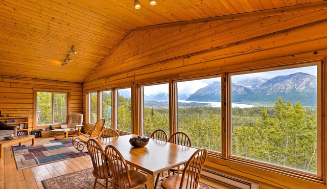 Cabin w/Glacier Views: Walk to Matanuska River!