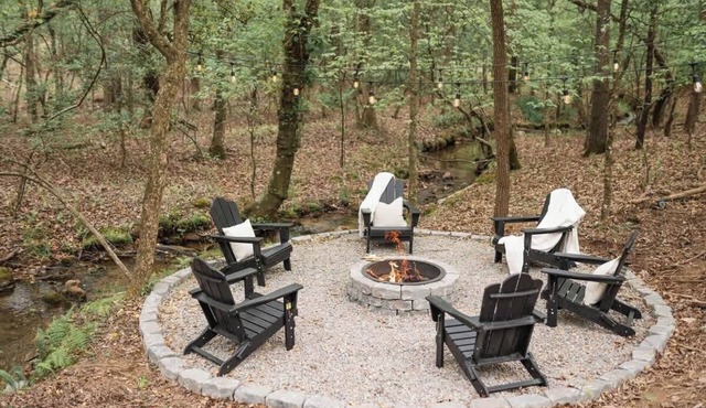 Cabin w Lux Gym Firepit Game Room and Playground!