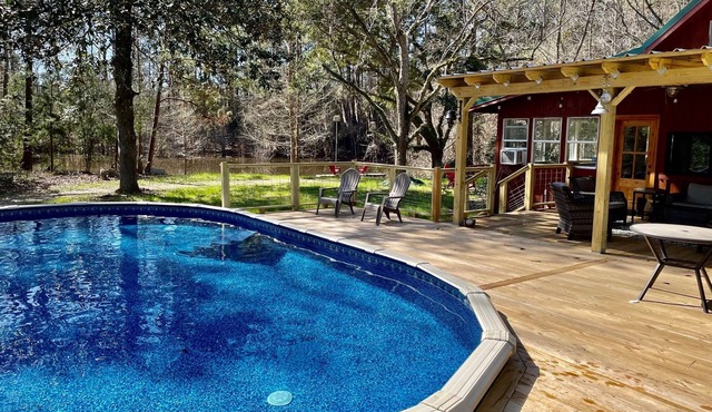 Cabin w Pool - Serene & Secluded - 1 HR From Houston