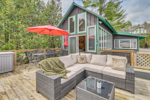 Cabin w/Shared Beach & Great Views, Walk to Town