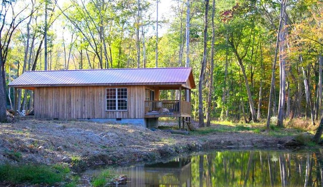 Cabin with Jacuzzi Tub for a Creekside Getaway near Guntersville Lake, Alabama