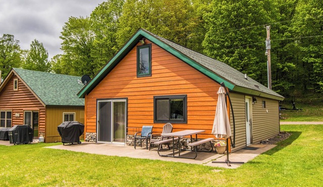 Cabin with private dock and large yard space!