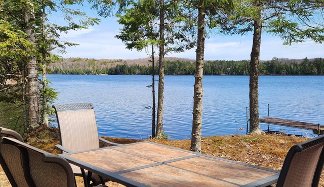 Cabin with private peninsula on Presque Isle Chain of Lakes!