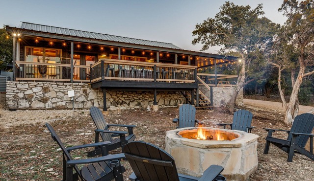 Cabin with Views, Hot Tub, Pickleball, & Game Building on 16 Acres!