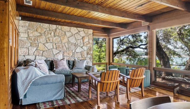 Cabins on the Lake - Boat Dock - Firepit