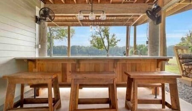 Cajun rustic industrial studio style